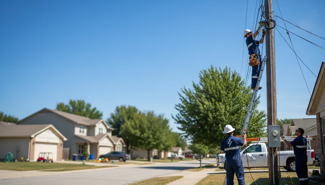 Residential electrician providing installation services in Moreauville, LA